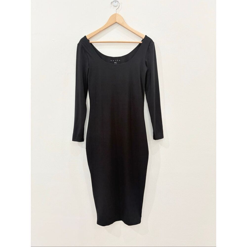 Hatch Collection Black Long Sleeve Bodycon Dress Size XS Maternity Postpartum So